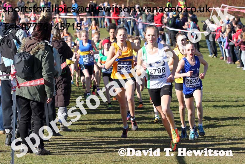 Girls under-13s Inter Counties Cross Country,  Cofton Park, Birmingham. Photo: David T. Hewitson/Sports for All Pics